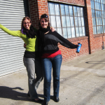 happy Outside our new home!